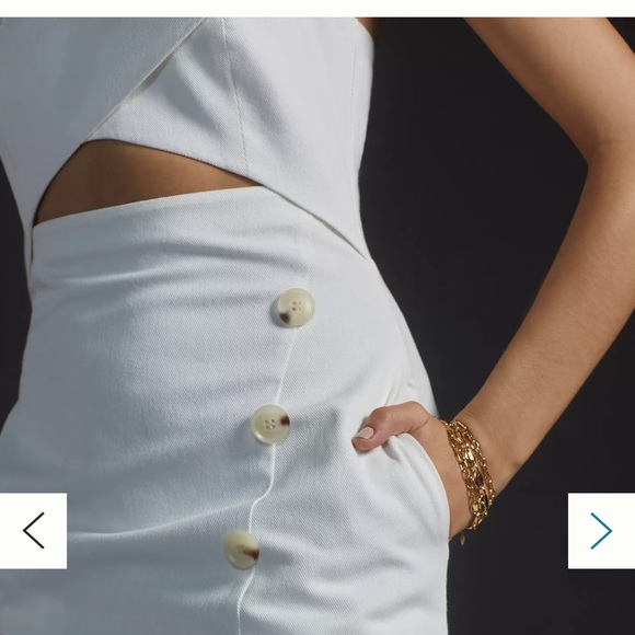 Anthropologie Mare Mare halter cut out mini dress 👗 - Picture 2 of 4